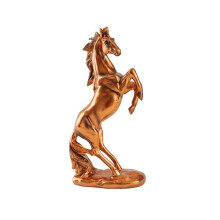 Statue de cheval debout en bronze, sculpture décorative de 33 cm (13 pouces)