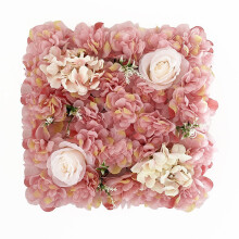 Konstgjorda blommor för utomhusbruk Kehuo rullblomvägg 1,15 fot x 1,15 fot ros (I)