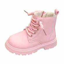 Girls Boots,Girls Ankle Boots Soft Sole Short Boots British Style Fashion Footwear for Kids Casual and Dressy Wear,Toddler Boots,Z04 Pink,4.5-5 Years