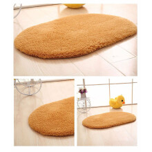 Tapis doux et moelleux pour chambre, tapis ovale beige Ă poils longs pour chevet, tapis Ă poils longs non douillet pour chambre, dortoir ou salon