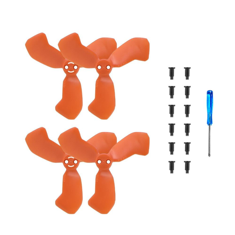 4Pcs Propellers For Neo 2 Â Lightweight, Low-Noise Pc Drone Replacement Kit With Screws & Screwdriver, Compatible With Neo 2 Black/Orange/Blue 9425574079831