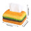 Hamburgerformad näsduksask gul PVC 1-pack 2
