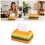Hamburgerformad näsduksask gul PVC 1-pack 5