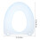 Copriwater per uso domestico, impermeabile, in PVC, sfoderabile e lavabile, 1 pezzo 2
