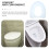 Copriwater per uso domestico, impermeabile, in PVC, sfoderabile e lavabile, 1 pezzo 3