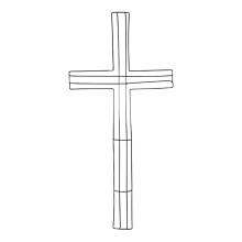 Supporto a forma di croce in metallo per ghirlande fai-da-te, decorazioni natalizie e per feste.