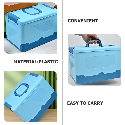 Large Capacity Plastic Storage Box Organizer for Travel and Home, Multi-Purpose Container, 1 Set 1