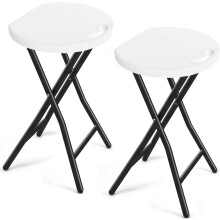 Chaise pliante portable TAVR, capacité de 227 kg, tabouret rond de 46 cm pour dortoir/cuisine/église/extérieur – Compatible avec TAVR