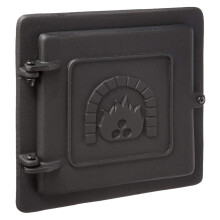 Cast Iron Clean-Out Door, 8 by 8-Inch,Black