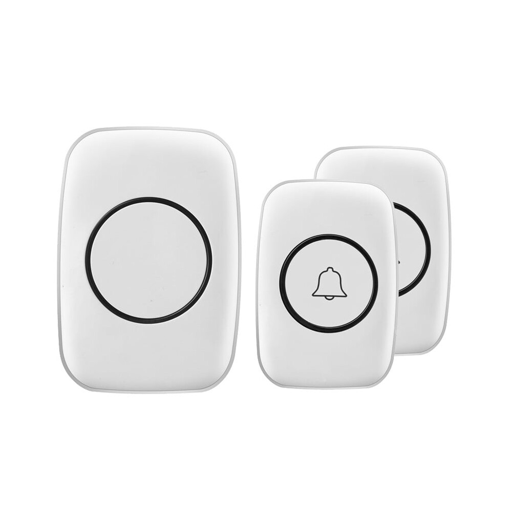 Wireless Doorbell Kit White Waterproof 1000 Ft Range 908436199643