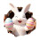 Osterhase 3D-Wandaufkleber, 30 x 30 cm 1