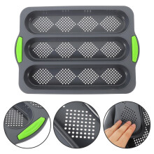 Ensemble de moules à pain en silicone de qualité alimentaire, moules de cuisson antiadhésifs pour un démoulage facile et une cuisson uniforme, et