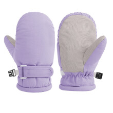 Infant Waterproof Winter Gloves Soft Plush Inner Windproof Design Elastic Cuffs Mittens For Snow Activity