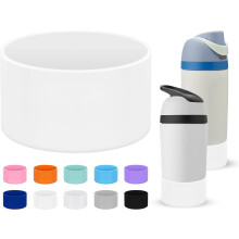 Housse de protection antidérapante en silicone compatible avec les gourdes Owala Kids 473 ml et 414 ml (16 oz/14 oz), pour FreeSip et Flip.