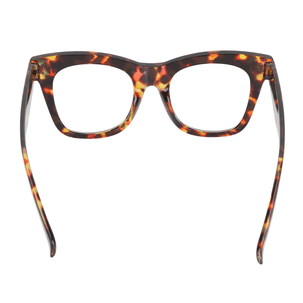 Blue Ray Blocking Reading Glasses +250 Brown Resin Flexible Hinge PC Gaming