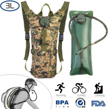 Mochila tática de hidratação 3L em nylon impermeável