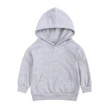 Unisex Toddler Kids Baby Boy Girl Hoodies Basic Solid Long Sleeve with Pocket Hooded Sweatshirts Pullovers for Fall,Z01 Grey,2-3 Years