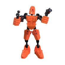 Multi-Jointed 3D Printed Robot, 5.1in Fully Articulated Mannequin with Accessories, Multiple Colors for Desktop Decor, Collection & Holiday Gifts
