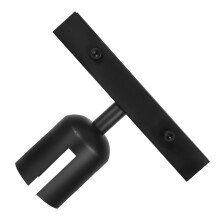 OULII Versatile Black Sign Clip for Stanchions with Strong Stainless Steel Construction