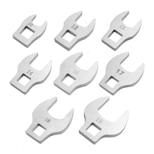 Jeu de clés à œil 3/8" 8 pièces 10-19 mm