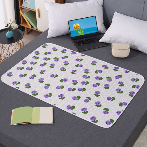 Protetor de cama impermeável reutilizável de 150 x 99 cm (59 x 39 polegadas).