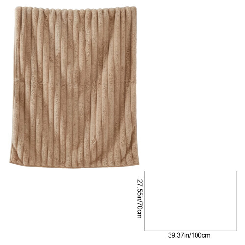 Raschel Blanket Soft Thick Double Layer Coffee 2