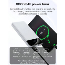 Přenosná powerbanka 22,5 W s LED displejem 1 ks