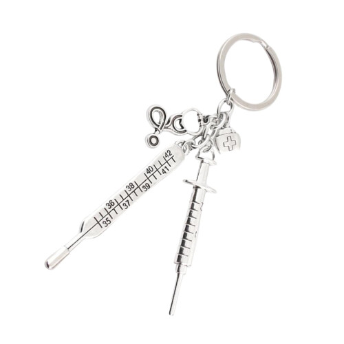 Breloc decorativ argintiu, 1 pachet