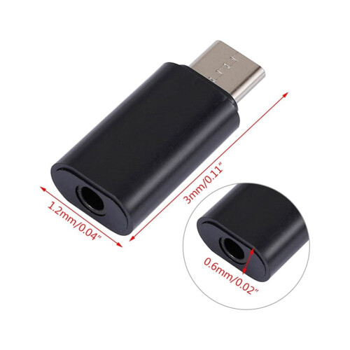 Μίνι προσαρμογέας ήχου USB-C σε 3,5 χιλ. για Xiaomi, Huawei, Google Pixel, OnePlus – Συμβατό με 1