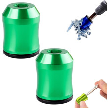 2PCS Strong Magnetic Screw Ring Holder, 1/4" (6.35mm), Removable, Anti-Slip, Compatible with Hex Screwdrivers