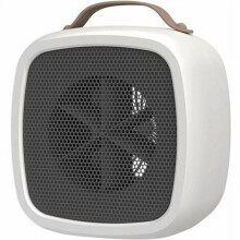 Fan Heater Portable Electric Bathroom Heater White