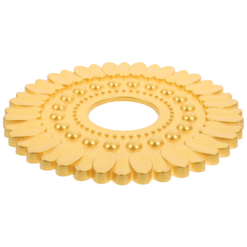 Golden Round Ceiling Medallion 18.1 cm