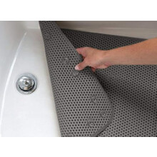 Rutschfeste Badewannenmatte, 91 x 43 cm, weicher Schaumstoff mit Abflusslöchern