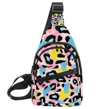 Bolso bandolera unisex con estampado de leopardo (1 unidad)