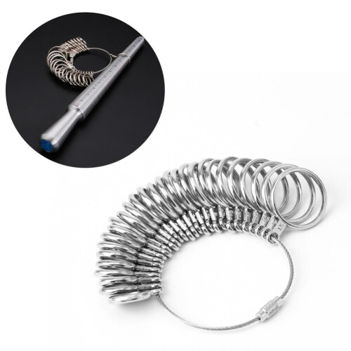 Ring Sizer Measuring Tool Metal Ring Sizers Ring Gauges Finger Sizer Ring Mandre 1