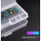 Clear Plastic Toolbox Storage Case Double Layer Storage Tray Visible Compartments Lightweight Repair Kit Carriers 6