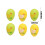 Easter Eggs Assorted Colors 6 Pcs 3