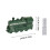 Retro Train-Shaped Humidifier 300ml with Remote, Flame Effect, Night Light & Aroma Diffuser for Bedroom – Green 3