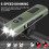 Multifunctional bicycle light, dual light source, dual charging interface, LED power display screen, 3 lighting modes. 2