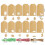 140Pcs Christmas Gift Tags Kraft Tags Hanging Paper Tags with String Attached 2