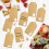 140Pcs Christmas Gift Tags Kraft Tags Hanging Paper Tags with String Attached 5