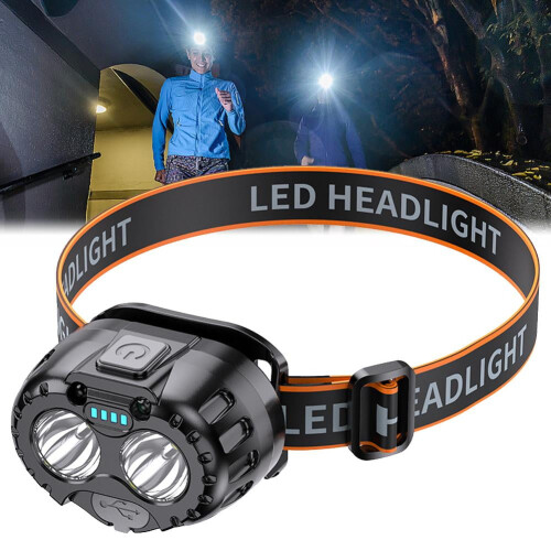 LED-koplamp, USB-oplaadbaar, ABS-bewegingssensor 2