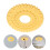 Versatile Golden Ceiling Medallion with Plaster Effect for Ceiling Light and Fan Mounting 5