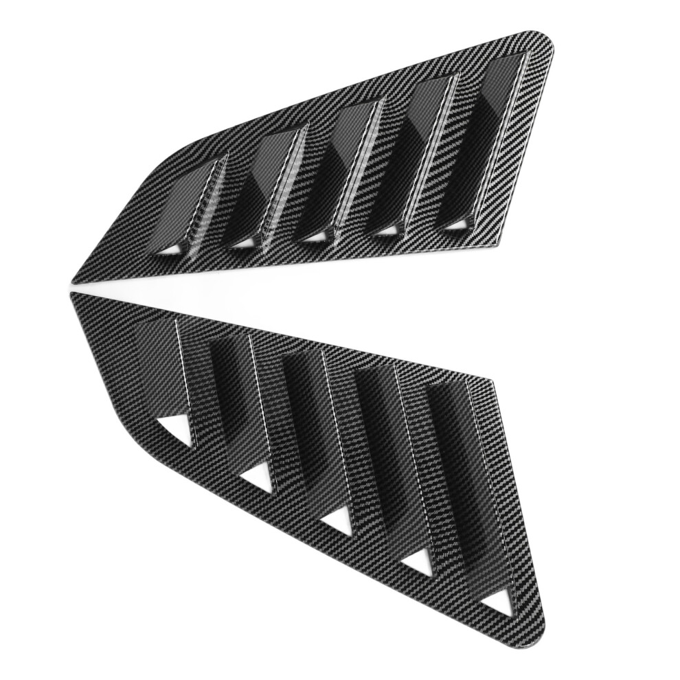 Rear Window Louver Cover Abs Left & Right For A3 S3 8Y Hatchback Carbon Fiber Style 4361390895956