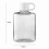 BPA-vrije waterfles van transparant plastic, 500 ml 7
