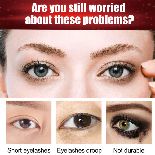 2er-Set Wimperntusche, je 8 ml, Schwarz, langanhaltend 2
