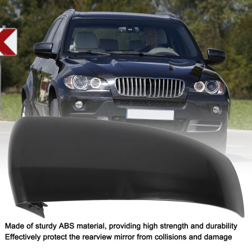 Tapa de retrovisor de ABS negra sin pintar X5 E70 2007-2013 2
