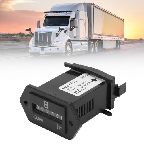 Horómetro mecánico DC10-80V impermeable ABS