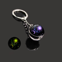 Llavero con piedras preciosas y signos del zodiaco para hombres y mujeres.