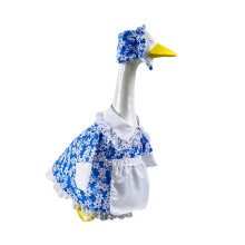Tenue décorative d'oie pour porche. Une jolie oie adaptée aux statues d'oies en ciment de 23 pouces ou plus, pour Pâques et jardin extérieur.